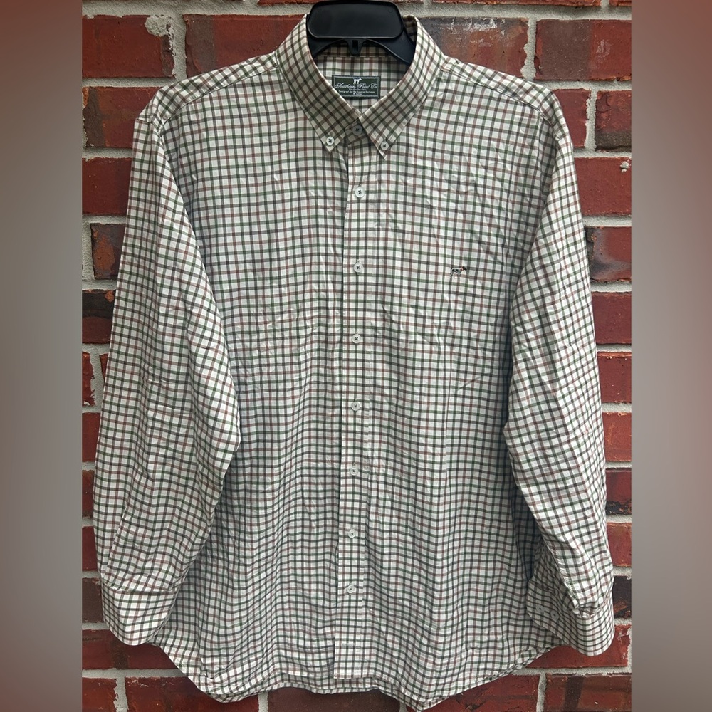 Southern Point Co. The Hadley Shirt Long sleeve Button Up XL Checkered Shirt E2